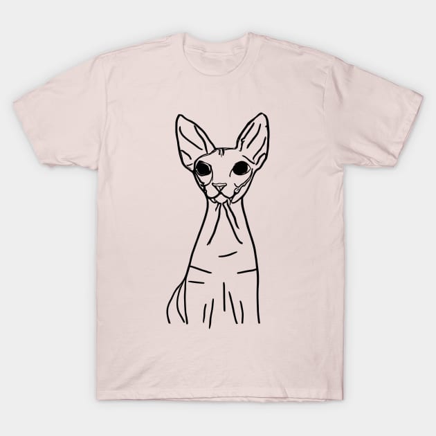 Sphynx cat T-Shirt by Sobalvarro